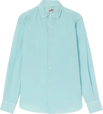 MC2 Saint Barth Light Blue Voile Cotton Casual Shirt