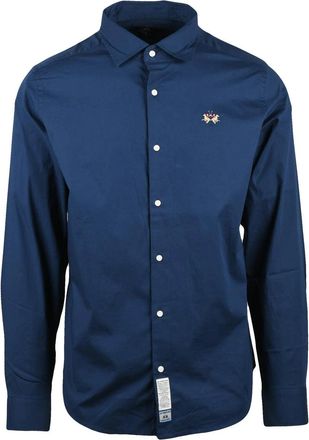 La Martina Multicolor Embroidered Stretch Shirt