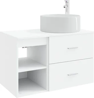 vidaXL Juego De Muebles De Ba&ntilde;o 2 Uds. Blanco Madera De Ingenier&iacute;a Vidaxl