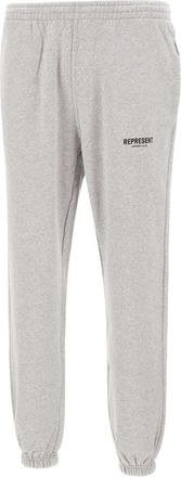 Represent Grijze katoenen jogger met elastische taille - Heren - Sweatpants - Grijs - S - Katoen - Broeken