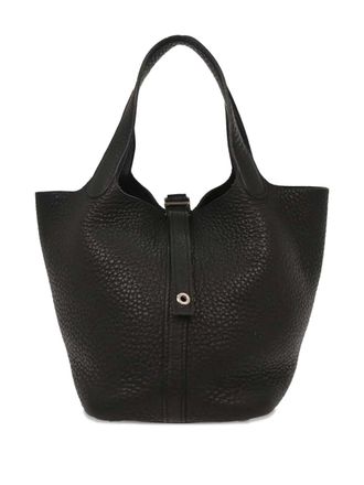 Herm&egrave;s Borsa a spalla Picotin Lock 18 in pelle 2008 - Nero