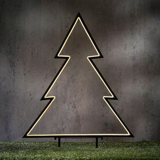 Luca Lighting Foco con pincho garden d light negro h100xb1xl72cm