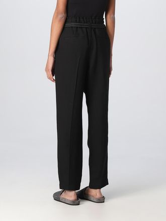Brunello Cucinelli Relaxed Linen Blend Trousers - Black