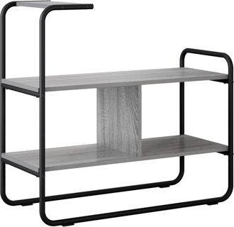 vidaXL Mesa Consola Sonoma Gris 80 X 35 X 75 Cm Madera De Ingenier&iacute;a Vidaxl