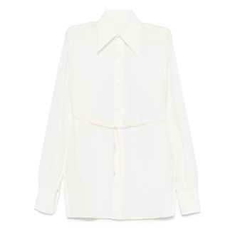 Maison Margiela Shirts, female, White, Size: L Long-Sleeved Shirt