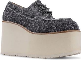 Zigi Soho Shimmie Platform Wedge Loafer in Grey at Nordstrom, Size 11
