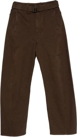 Christophe Lemaire Jeans, Dames, Bruin, XS, Katoen, Twisted Belted Pants