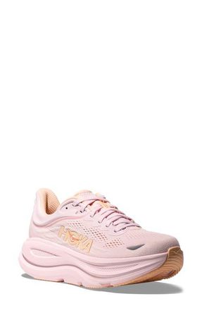 Hoka One One Bondi 9 Running Shoe in Lilac Cream/Tangerine Glow at Nordstrom, Size 10.5