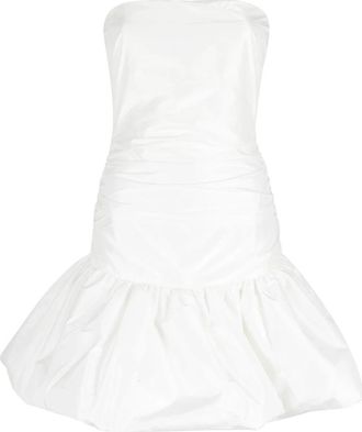 Rotate Taffeta Balloon Mini Dress - Dames - Korte kleedjes - Beige - S - Kleedjes