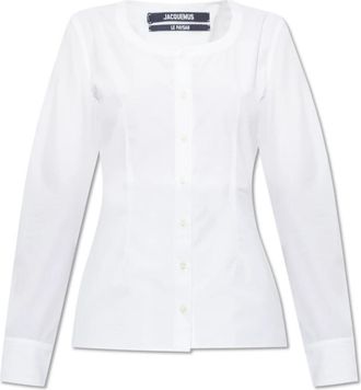 Jacquemus Getailleerd Overhemd - Dames - Overhemden - Wit - XS - Leer - Overhemden
