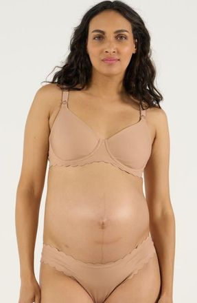Cache Coeur Skin Invisible Maternity And Nursing Bra I/J Cup in Latte at Nordstrom, Size 34