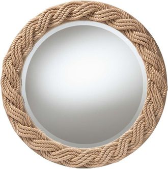 Baxton Studio Romana Braided Rope Mirror