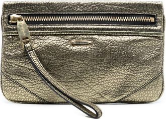 Burberry Pre-owned Burberry Metallic Grained Leather Wristlet Clutch G95FOP47AC0TFUCJ