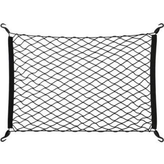 OEM Red Para Coche, 80x62 Cm, El&aacute;stica, Equipaje, Universal, Maletero, Protecci&oacute;n, Almacenamiento, Segura, Malla, Negra - Crezuo