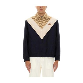 Valentino Wollen bomberjack met Toute LA V-print - Heren - Jassen - Veelkleurig - Maat: M Wol