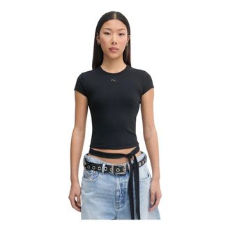 Diesel Dames, Tops, Zwart, Maat: XS Katoen