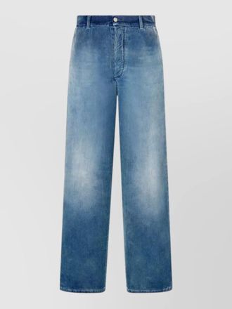 Dior wide leg jeans belt loops five pockets