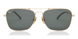 Ray-Ban RB8136M Polarized 9143 Mens Sunglasses Gold Size 58