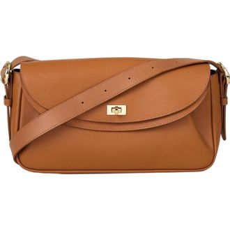 Sandro Le Mambo plain leather bag in Camel at Nordstrom, Size Medium