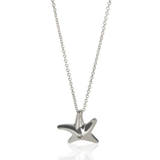 Tiffany & Co. Pre-Owned Tiffany & Co. Sterling Silver Diamond Elsa Peretti Starfish Pendant