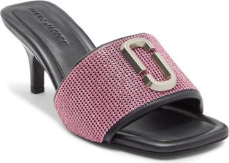 Marc Jacobs The J Marc Sandal in Black/Petal Pink at Nordstrom Rack, Size 5Us / 35Eu