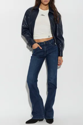 Rag & Bone Flare Jeans, Womens, Navy Blue