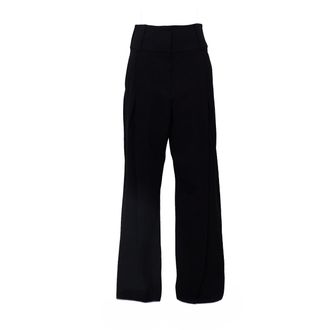 Sportmax Girino Stretch Wool Wide-Leg Pants