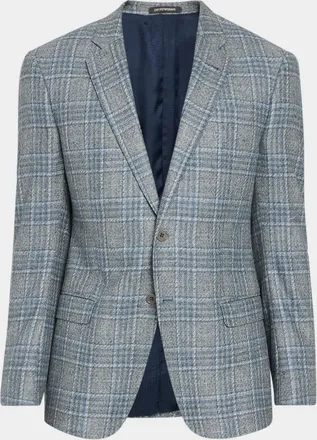 Emporio Armani Men & apos;s G Line Wool Plaid Single-Breasted Sport Coat