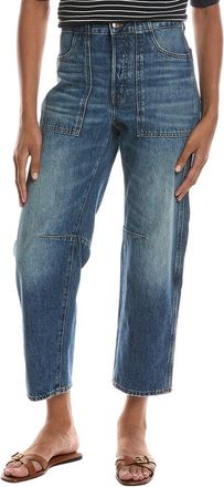 Madewell The Curvy Darted Irmo Wash Barrel Leg Jean
