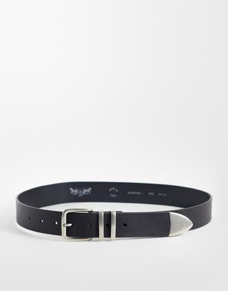 Levi's freya confezione da 3 cinture in pelle nere-Verde