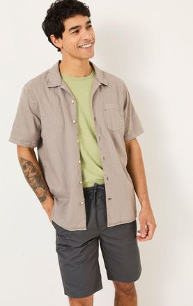 Fat Face FatFace Bugle Light Grey Linen Cotton Shirt