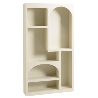 Macabane Estanter&iacute;a de 6 compartimentos, 100 x 26 cm, de madera pintada
