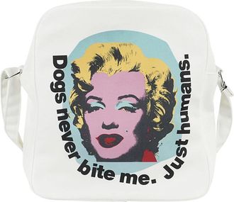 Comme Des Gar&ccedil;ons Marilyn Schoudertas Wit Voorprint - Heren - Schoudertassen - Wit - ONE Size - Tassen