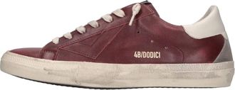 4B12 Suprime Sneaker - Heren - Sneakers - Rood - 41 EU - Leer - Schoenen