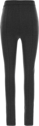 Jil Sander Womens Stretch Virgin Wool Blend Trouser Black Elastane