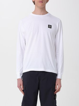 Stone Island T-shirt in cotone con logo Stone Island