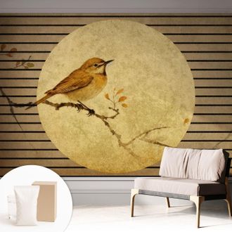 Tulup Carta Da Parati Non Tessuto - Con Colla Inclusa Per Camera Da Letto - Facile Da Applica - Motivo Decorativo Uccello Dellarmonia 312x219 Cm