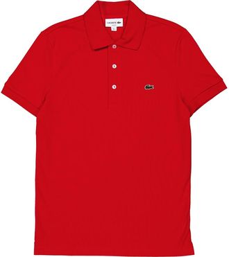 Lacoste Stretch Pique Short-Sleeve Slim Fit Polo Shirt, Brand Size 2 (X-Small)