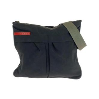 Prada Pre-owned Cross Body Bags, female, Black, Size: ONE SIZE Pre-owned Nylon Shoulder Bag Pochette