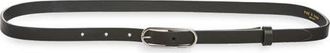 Rag & Bone Baby Rounded Rebound Leather Belt in Black at Nordstrom, Size Large Regular