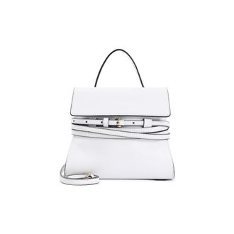 Moschino White Tie Me Satchel