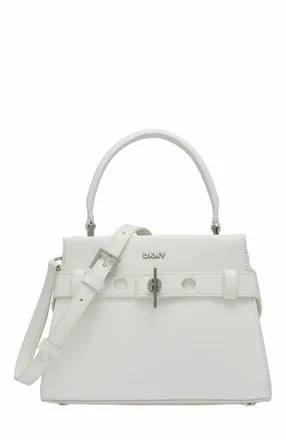 DKNY Bleeker Small Satchel in Optic White at Nordstrom