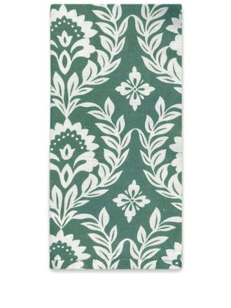La DoubleJ floral-print linen napkins (set of two) - unisex - Linen/Flax - One Size - Green