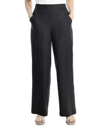 Max Studio Easy Leg Linen-Blend Pant