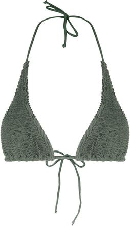 Bond-Eye Sofie triangle bikini top - women - Spandex/Elastane/Polyamide/Recycled Polyamide - One Size - Green