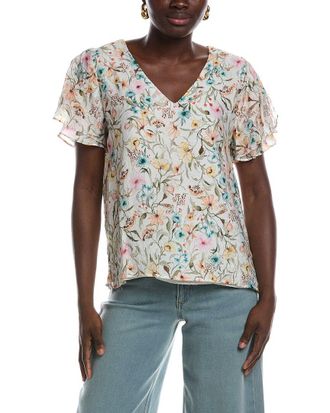Vince Camuto V-Neck Tulip Sleeve Blouse