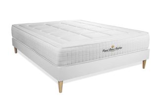 Royal Palace Bedding Somier blanco + Colch&oacute;n con espuma viscoel&aacute;stica 180 x 200