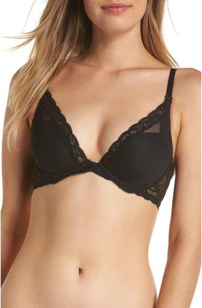 Natori Feathers Underwire Contour Maternity/Nursing Bra in Black at Nordstrom, Size 32Dd