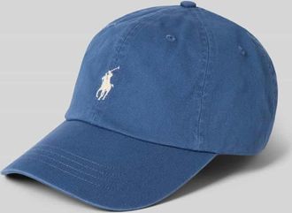 Polo Ralph Lauren Basecap mit Logo-Stitching in Jeansblau, Größe 1