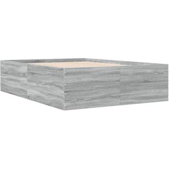 vidaXL Bed Frame without Mattress Grey Sonoma 120x200 cm Vidaxl